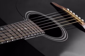 AI-generated illustration of an electric guitar